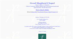 Desktop Screenshot of goodshepchapel.org