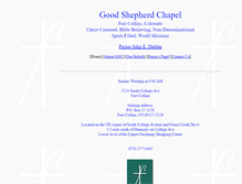 Tablet Screenshot of goodshepchapel.org